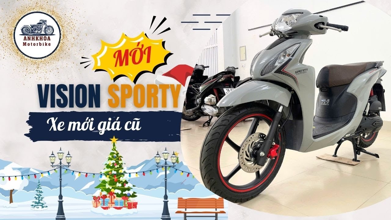 Honda Vision Sporty 2024 mới giá cũ | Xe Máy Anh Khoa