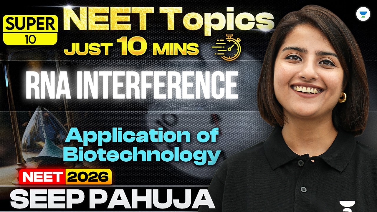 Super 10 | RNA Interference (RNAi) | Applications of Biotechnology | Seep Pahuja