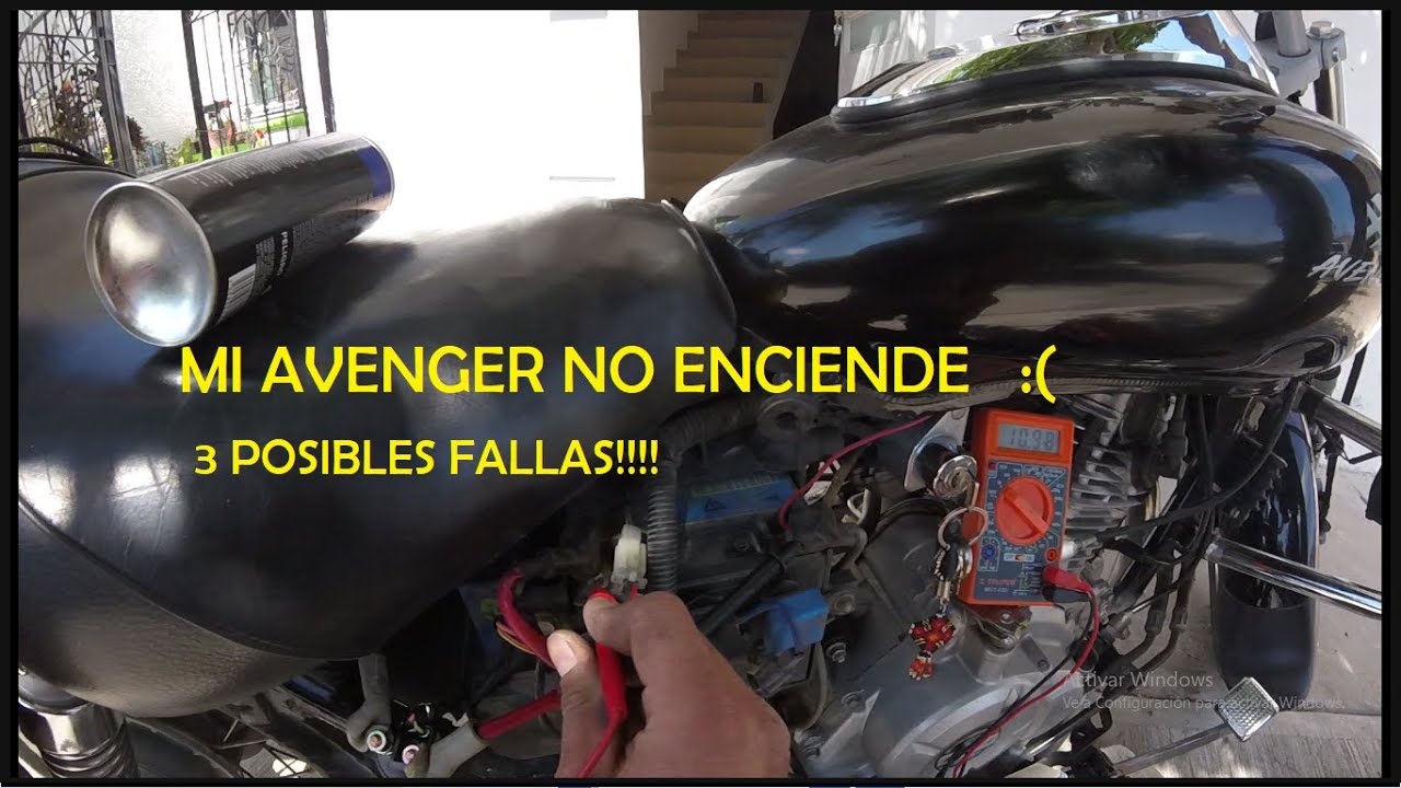 MI MOTO AVENGER 220CC NO ENCENIDE.........3 POSIBLEAS FALLAS!!