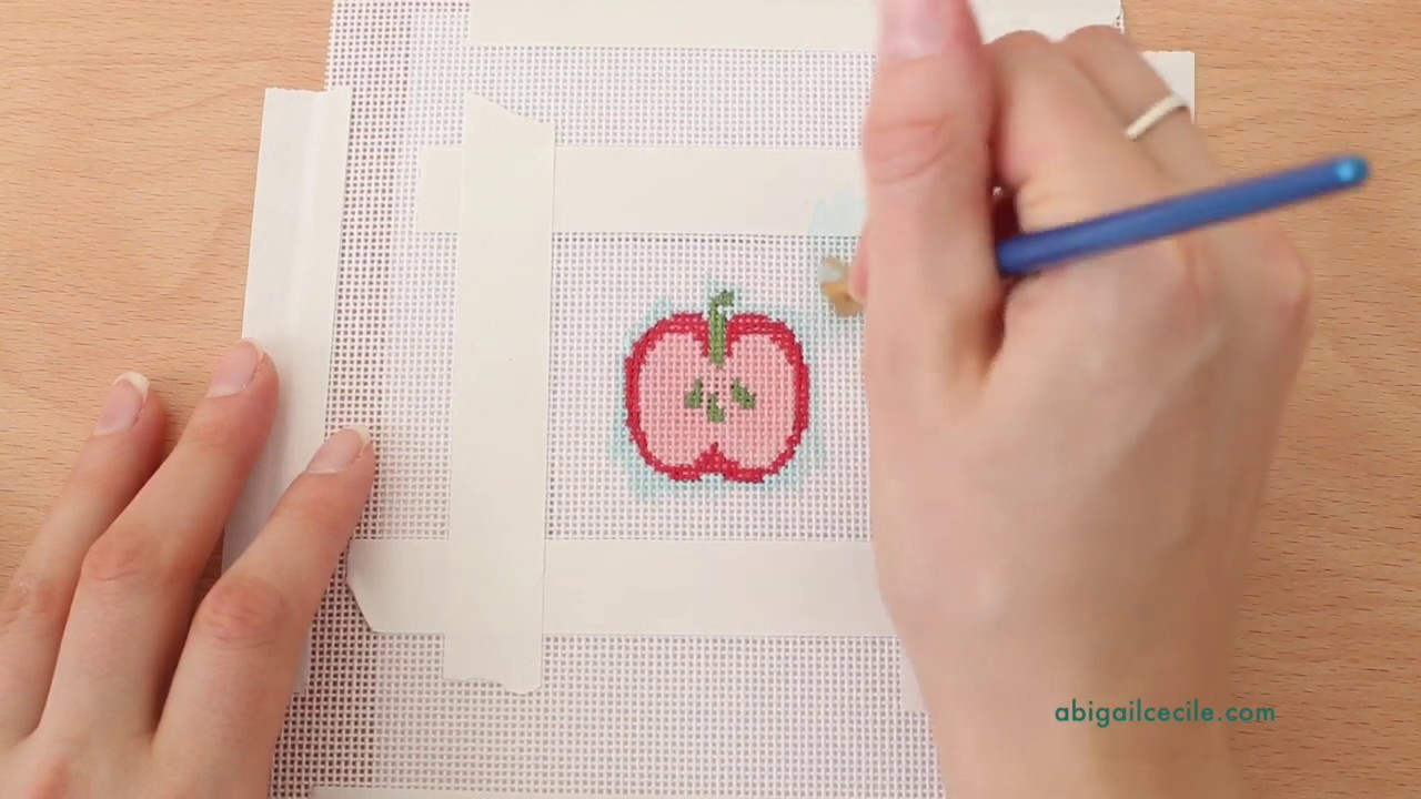 How To Paint a Needlepoint Canvas