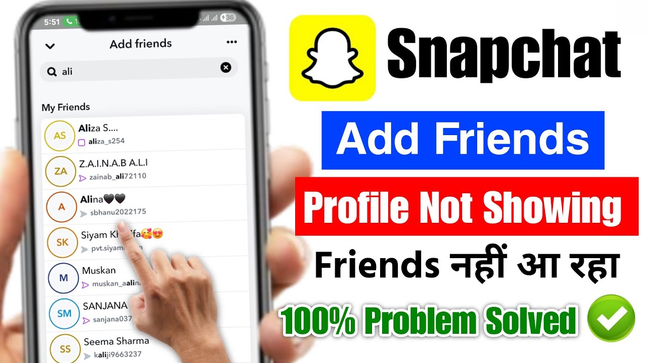 Snapchat Friends Name Profile Not Showing Problem 2025 | Snapchat Add Friends Not Showing Today