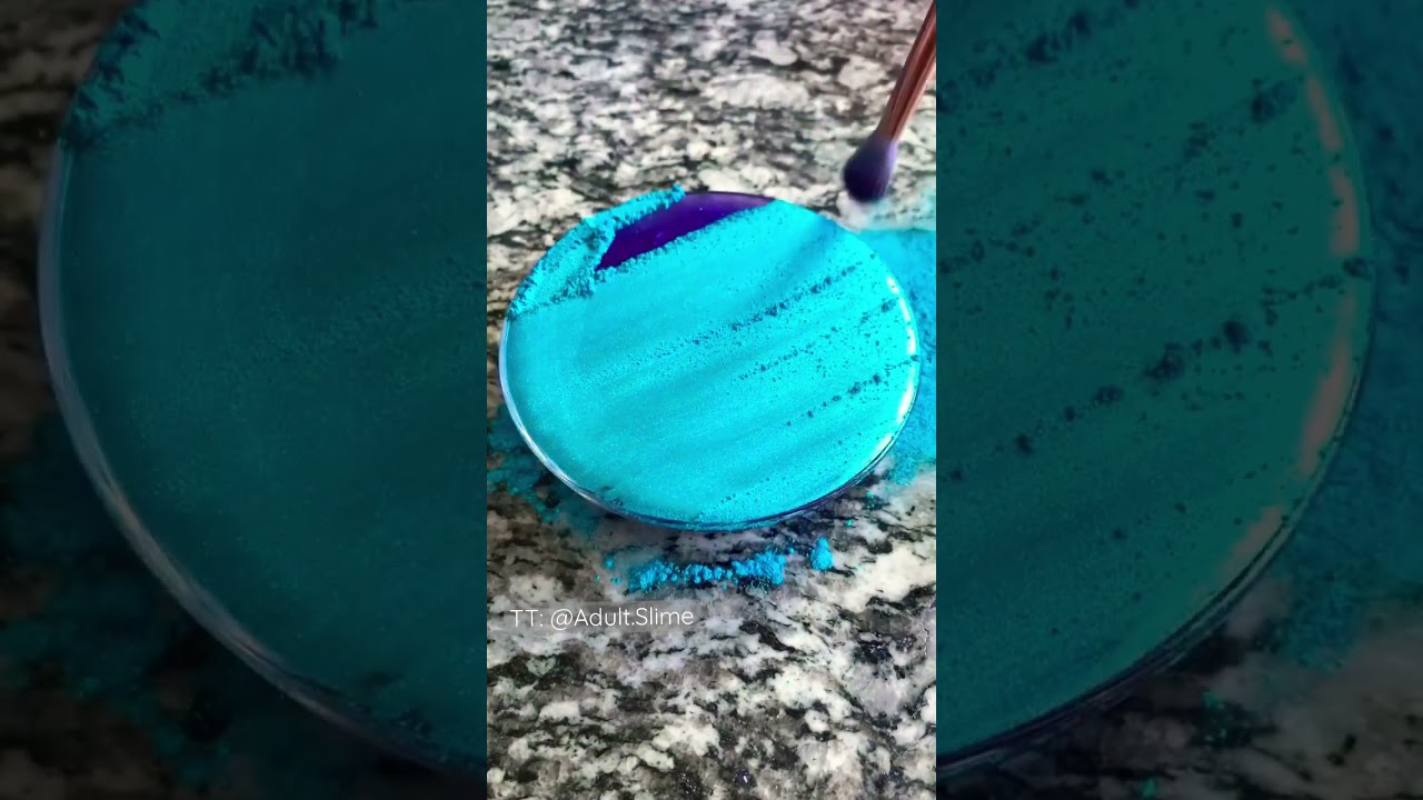 #clearslime #blue #purple #pigment #asmr #satisfying #slime #adultslime #brushing #soothing 💜💙🦄😍