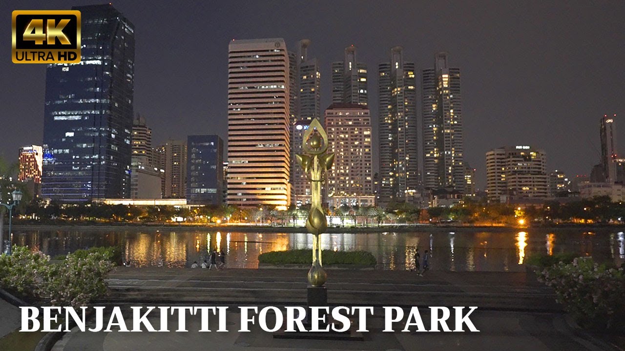 【4K】Walking tour Benjakitti Forest Park Best Park in Bangkok  | July  2022 | Thailand