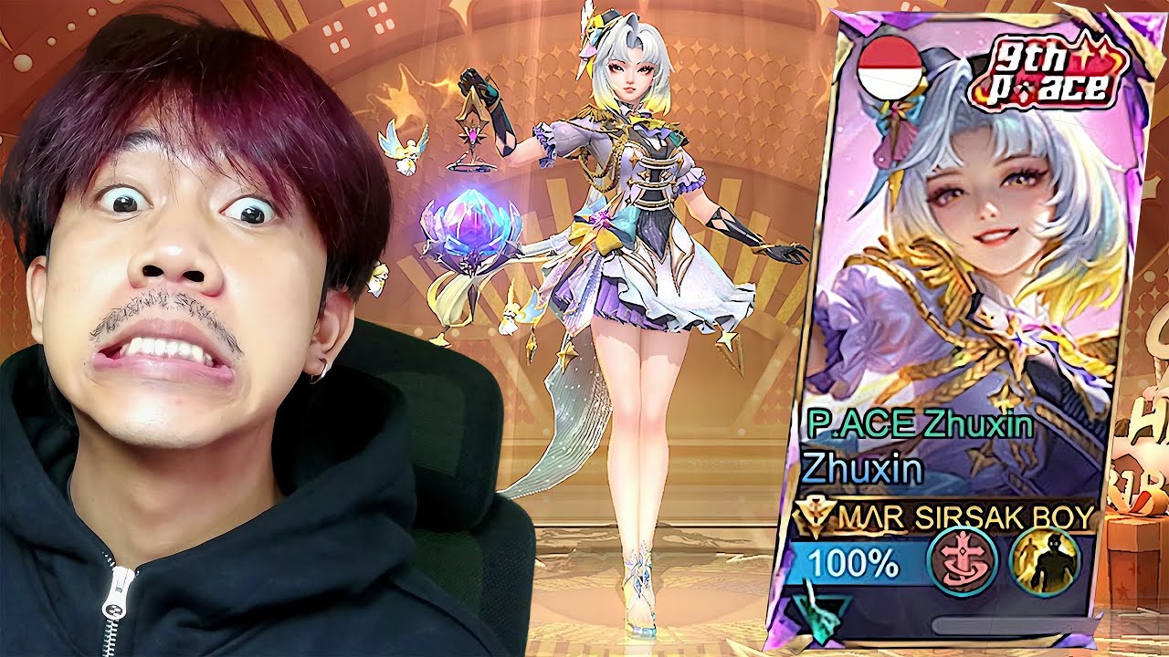 REVIEW SKIN P.ACE ZHUXIN EFEK NYA MENGGELEGAR PARAH CUY - Mobile legends