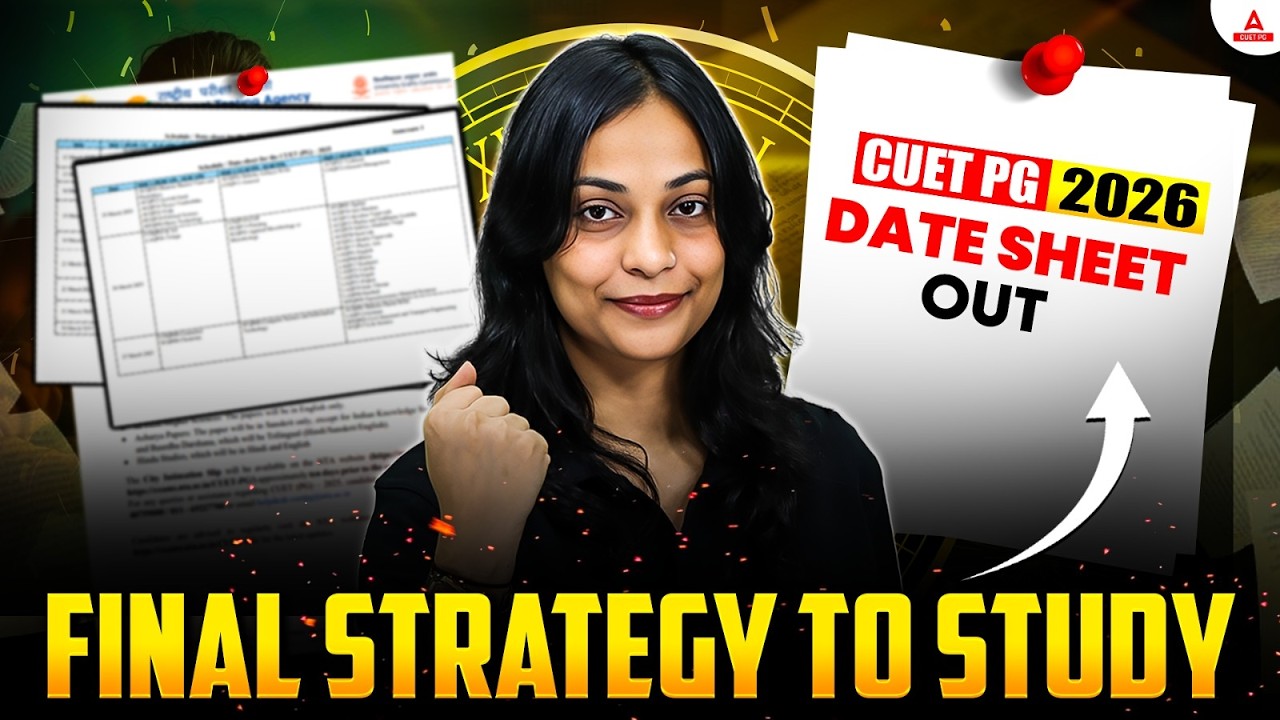 CUET PG 2026 Datesheet Out? 🔥 Final Strategy to Study #cuetpg2026