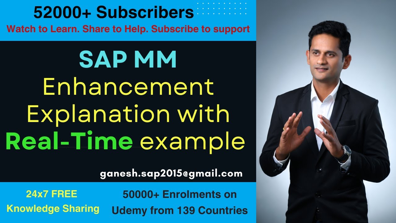 Объяснение улучшения SAP Material Management с примером и этапами процесса разработки