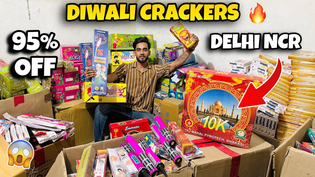 Cheapest Crackers Market in Delhi 😱🔥 |  Flat 90% Off | Cheapest Fireworks Sale in India 2025 
