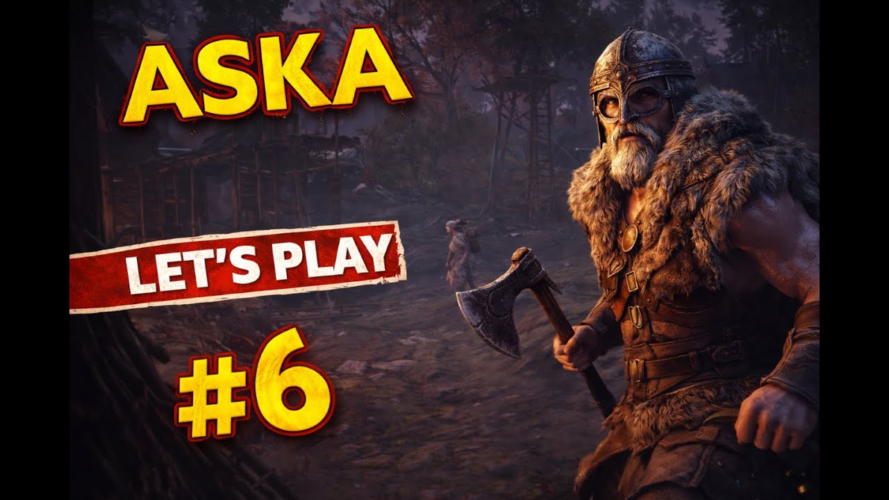 ASKA Let’s Play #6 – BÄRENANGRIFF! 🐻 Wir rüsten uns für den Winter ❄️