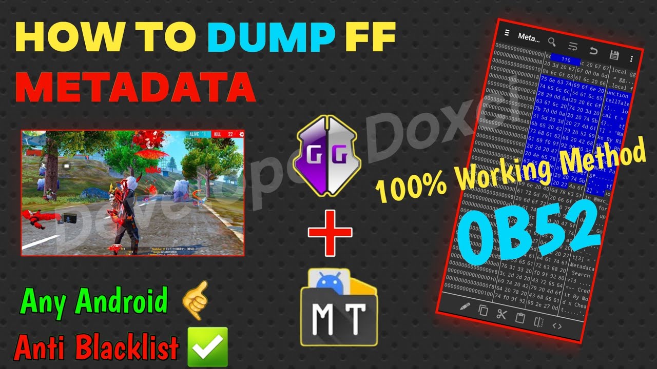 How To Dump FF Metadata ob52 || Metadata Dump New Method || 100% Working Antiban