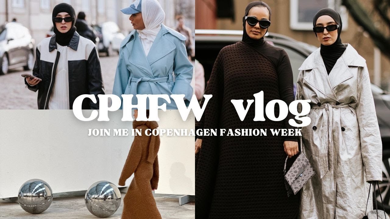 COPENHAGEN FASHION WEEK VLOG ♡ Hijabis on runway, stressful week, sushi dinner & styling looks!