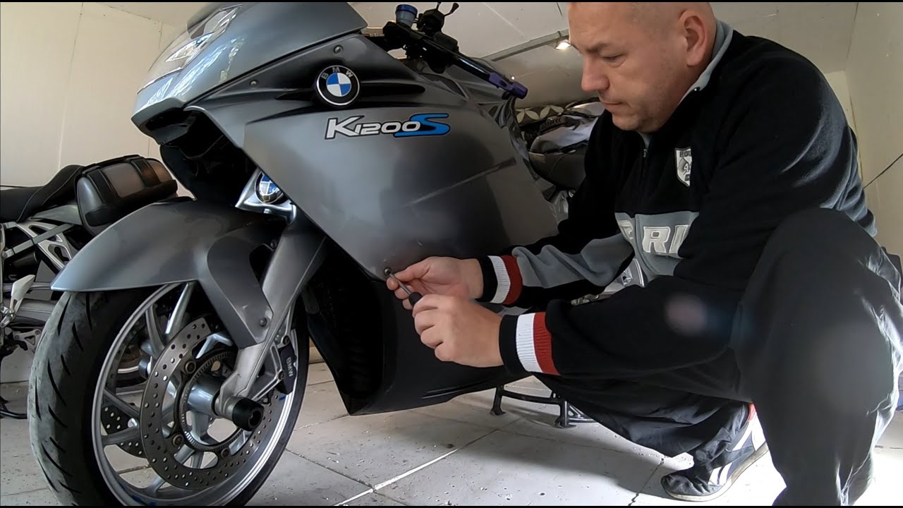 BMW K1200S Demontaż chłodnicy / radiator disassembly