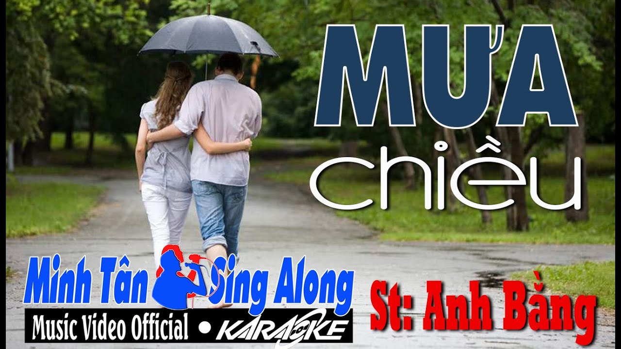 KARAOKE | MƯA CHIỀU | TONE NAM | HÒA ÂM HAY - HÌNH ẢNH ĐẸP | BOLERO | MINH TÂN KARAOKE