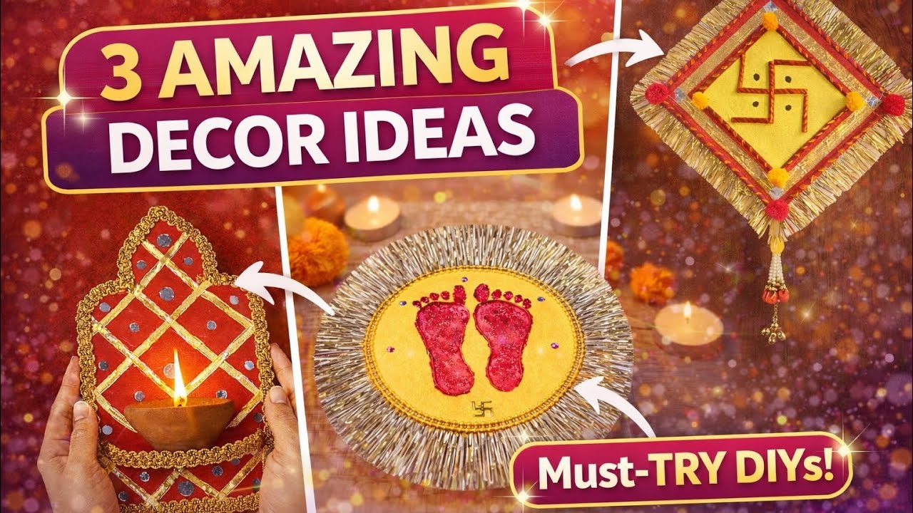 😍3Amazing Traditional Decor Ideas in 5 Minutes | Easy Festival DIY | Waste to Royal #diy #craft 