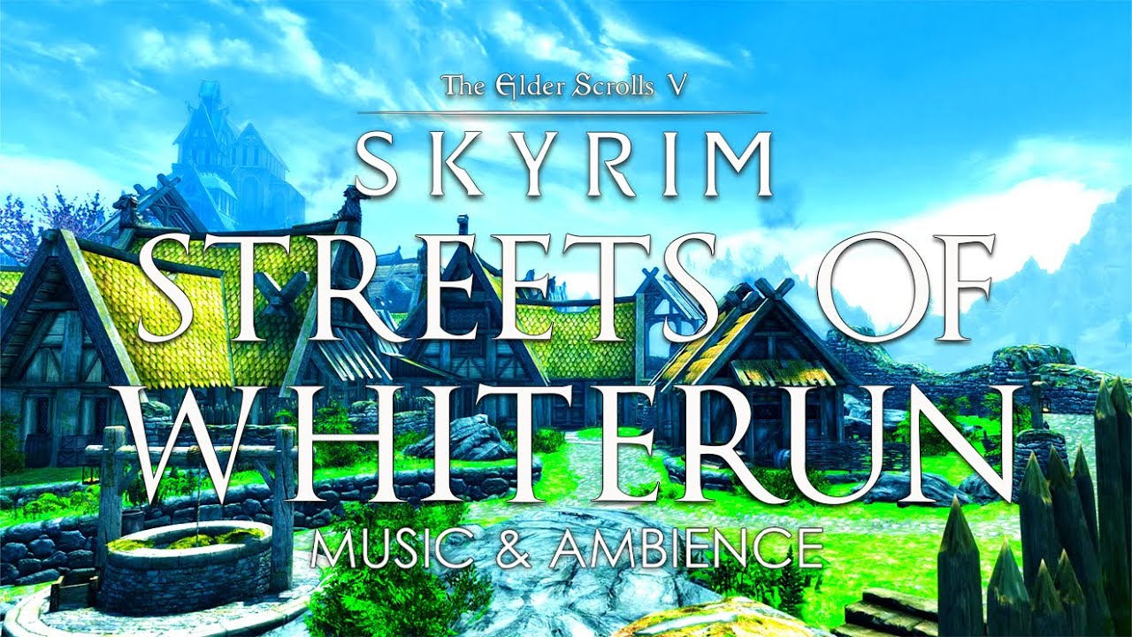 The Streets Of Whiterun From Skyrim | Skyrim Spring Ambience | Skyrim/Elder Scrolls Music & Ambience