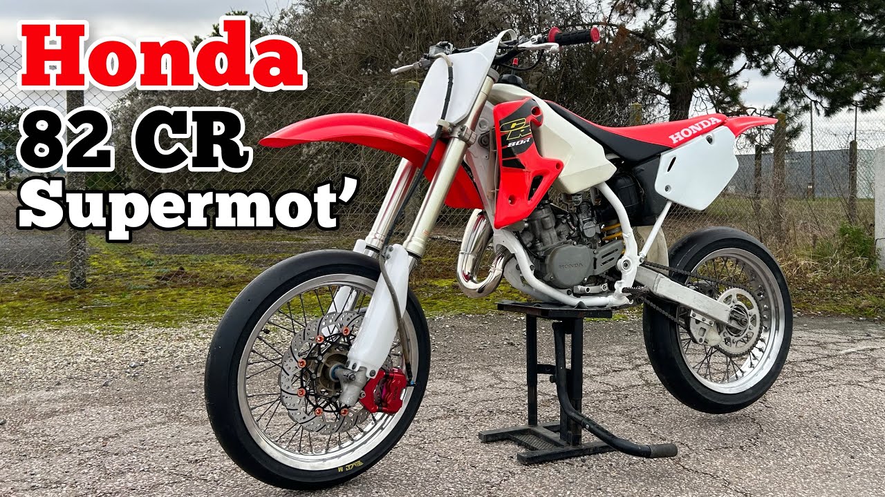 Premier teste de mon 82 CR supermot' 🏍️