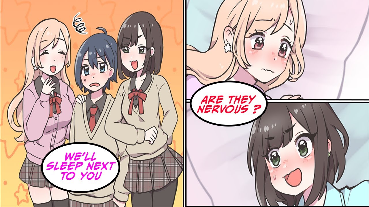[Manga Dub] Two Gyarus who picked on me ended up sleeping over at my place… [RomCom]