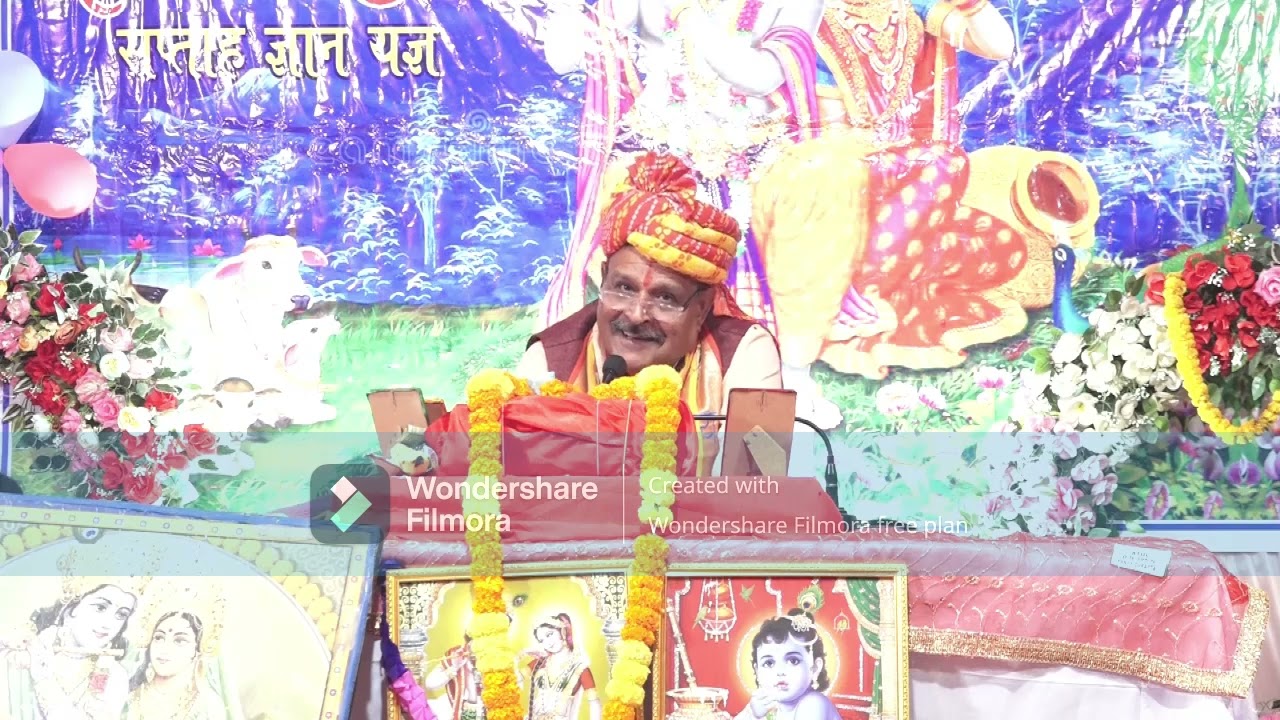 भागवत कथा दि-6भ-7-भग.कृष्ण ने 17 बार जरासंध को हराया,फिर रणछोर लीला में द्वारिका गमन-सुल्तानपुर(UP)
