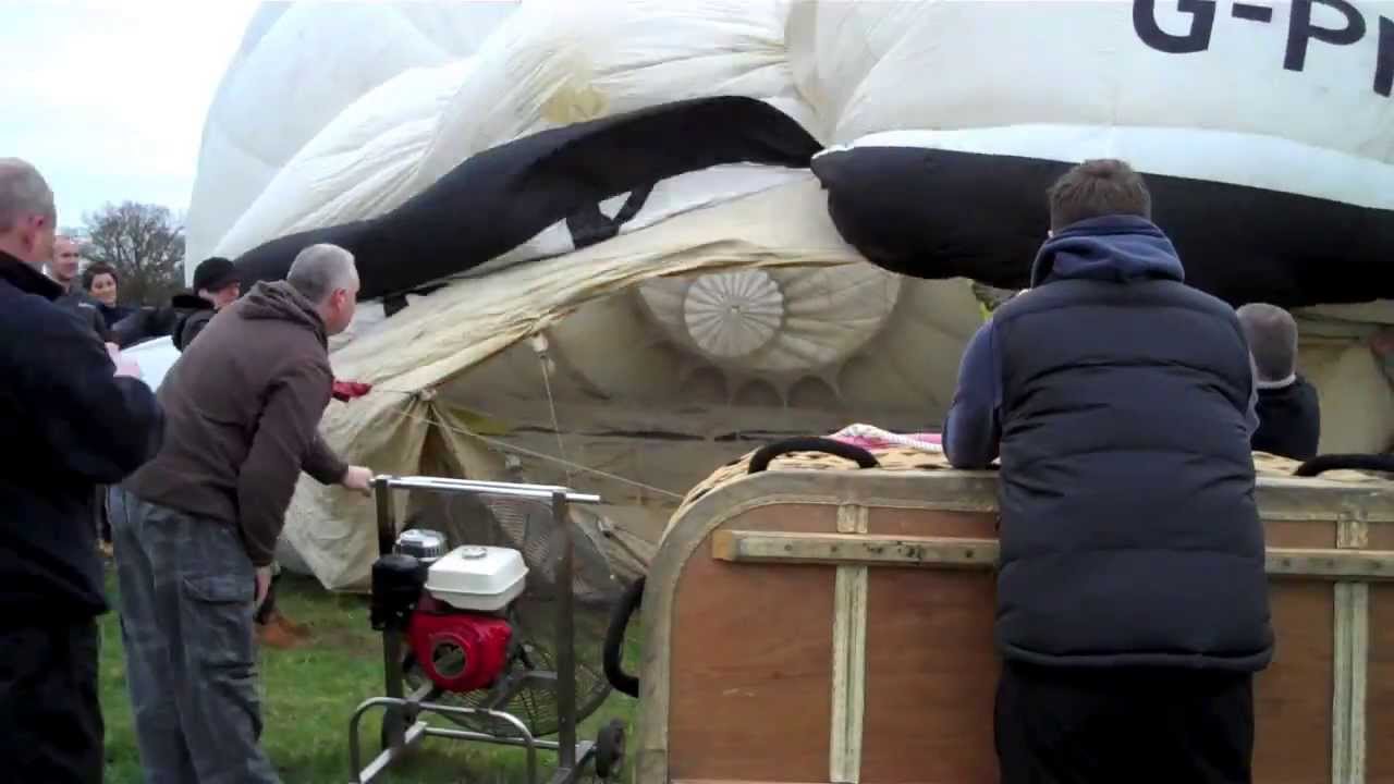 G-PNEU - Michelin Man Special Shape Hot Air Balloon Inflation - GoPro HD