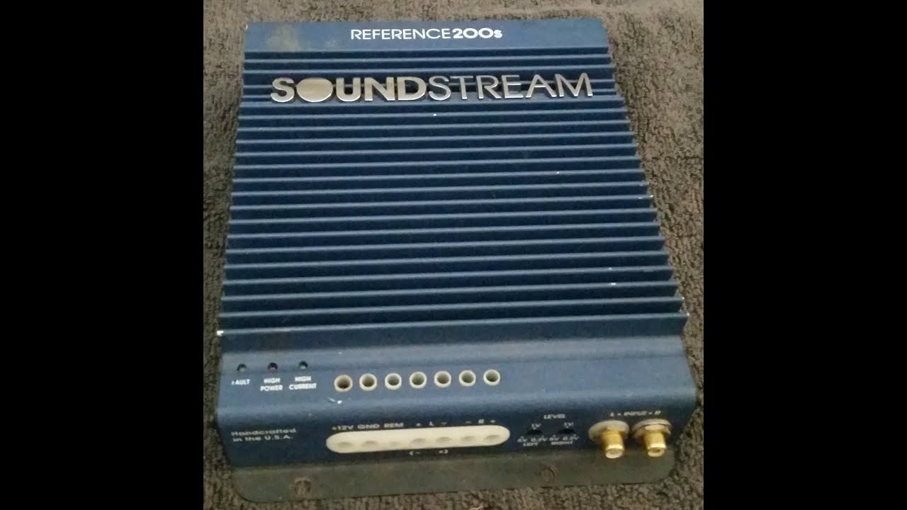 Old School Soundstream Reference 200s Amp Dyno Test