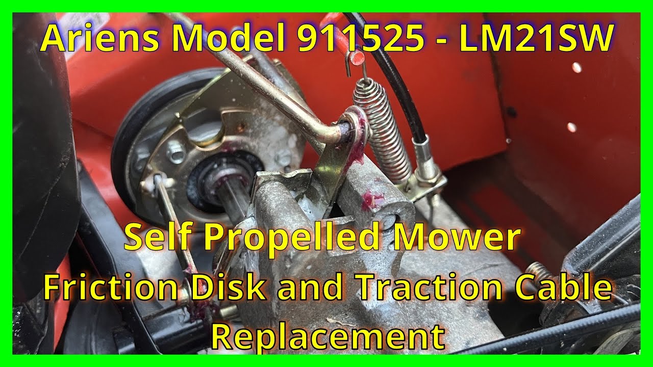 Ariens Mower 911525 - LM21SW Friction Wheel and Traction Cable Replacement Self Propelled