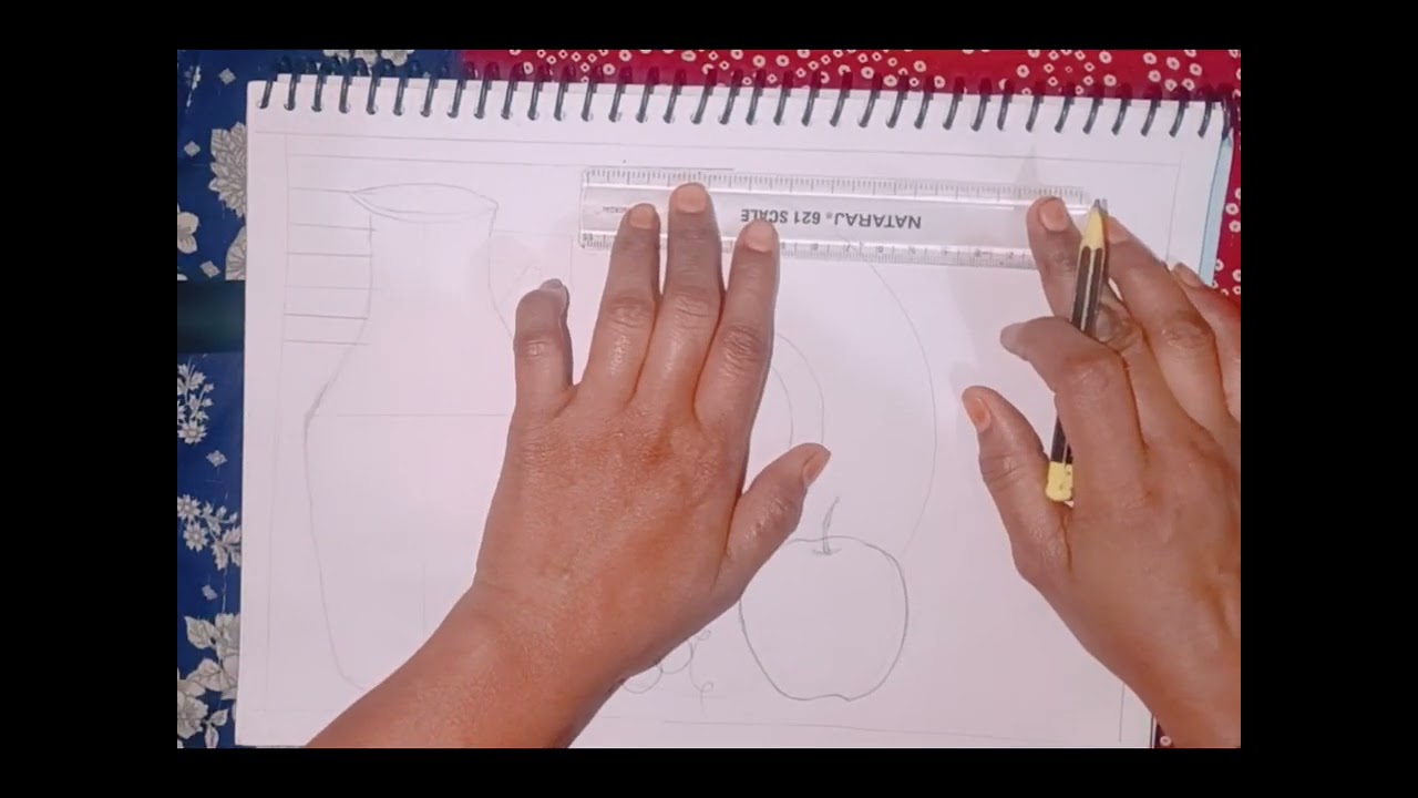 Bombay art  step by step drawing 