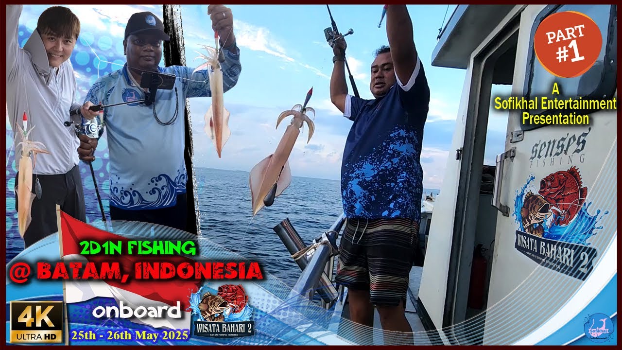 Part 1 - 2D1N Fishing @ Batam, Indonesia | #fishing in #Indonesia |08 #2025