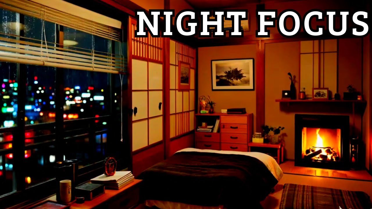 Japanese Lofi Rain 🌧️ Deep Focus Night Study