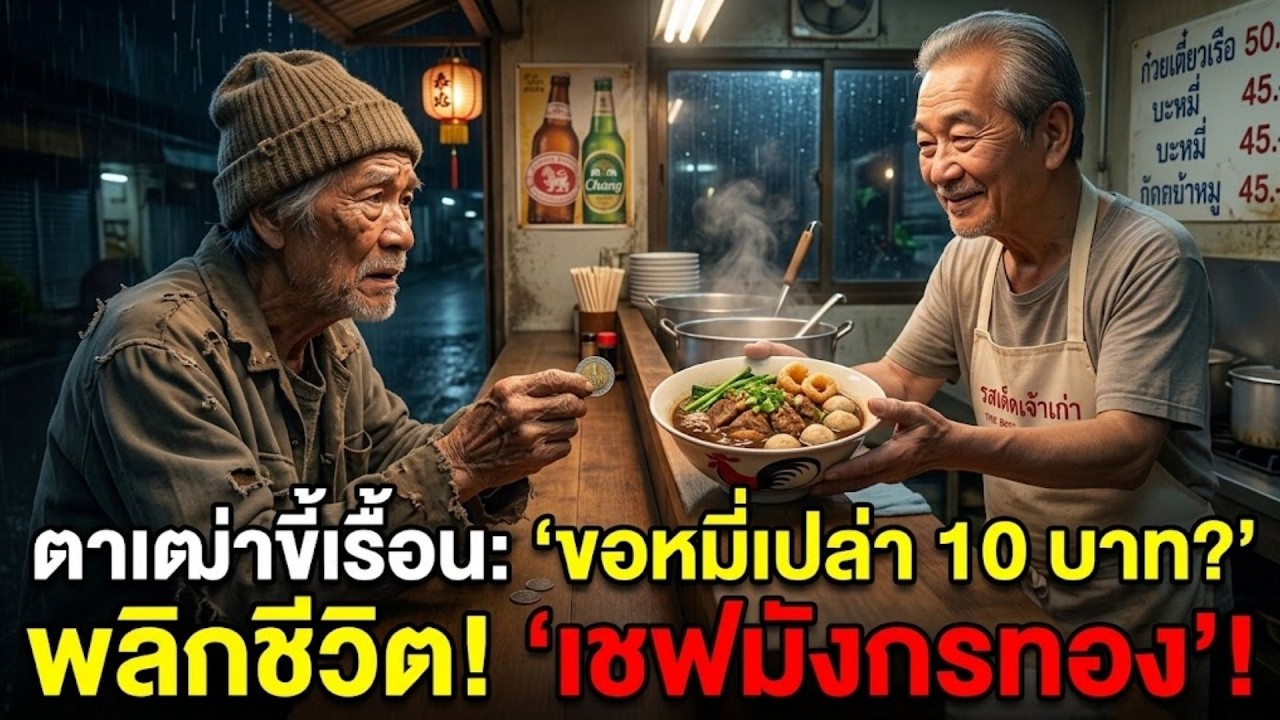 ก๋วยเตี๋ยว 1 ชาม เปลี่ยนชีวิตชายจรจัดและร้านใกล้เจ๊ง #จดหมายหัวใจ