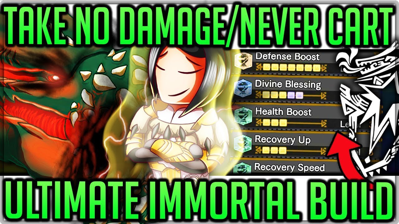 Iceborne True Immortality Build - Go AFK and NEVER Cart - Monster Hunter World Iceborne! #iceborne