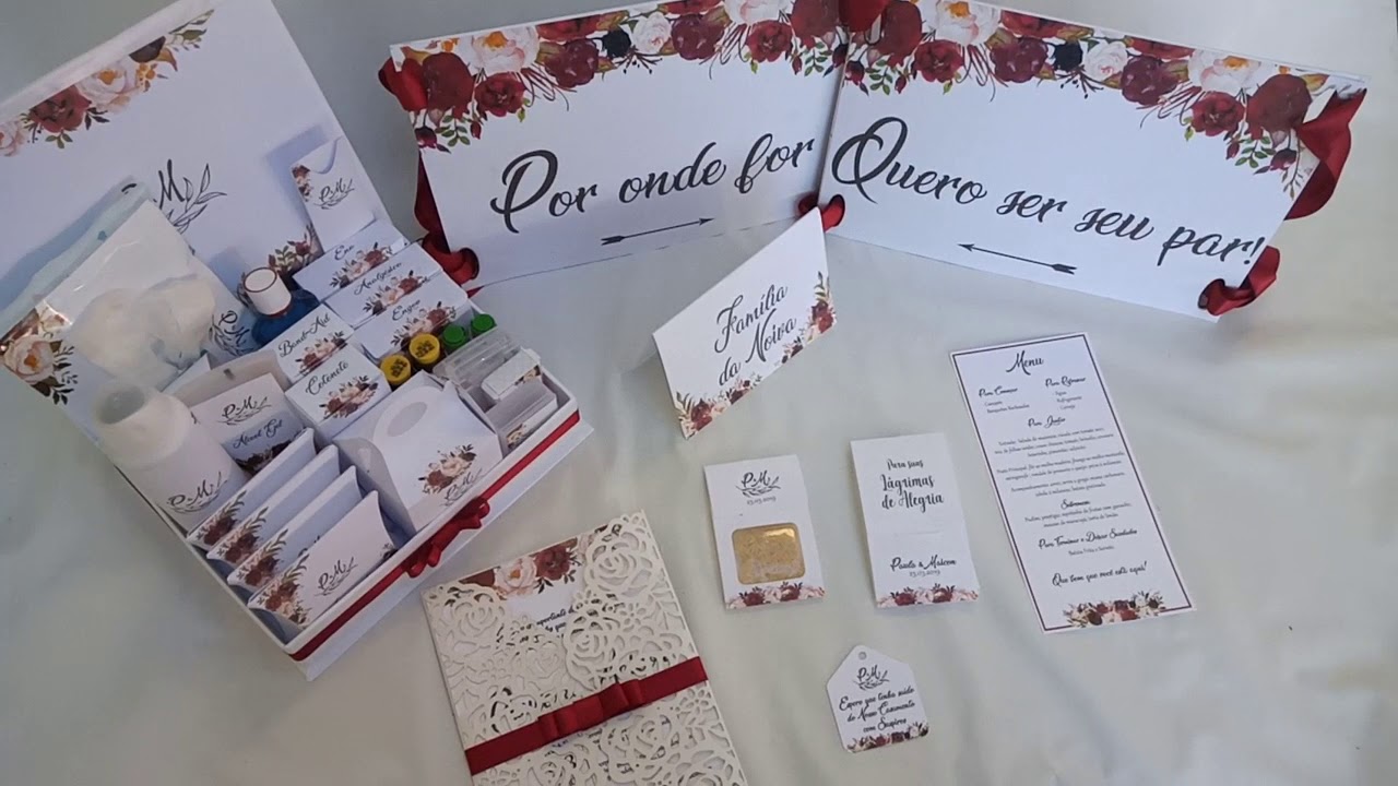 Kit papelaria para casamento completo
