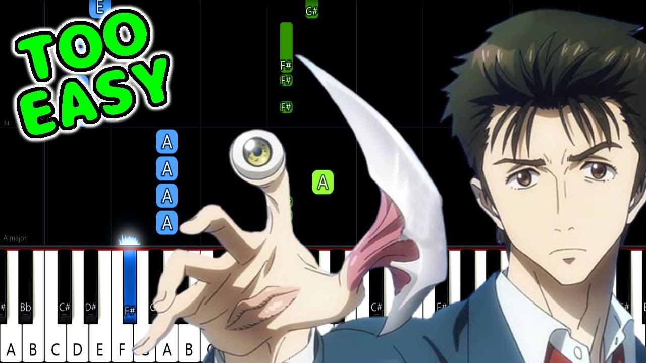 Let Me Hear - Kiseijuu OP - EASY Piano Tutorial [animelovemen]