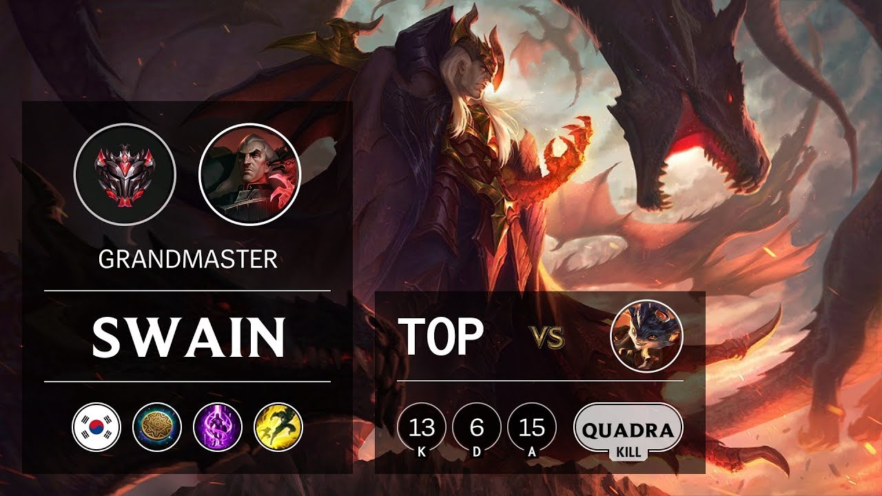 Swain Top vs Rumble - KR Grandmaster Patch 9.8