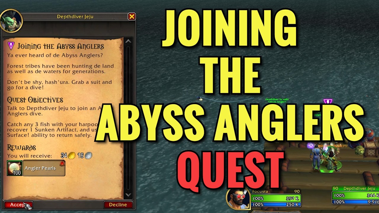 Joining The Abyss Anglers Quest (WoW Midnight)