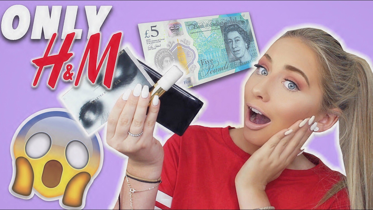 FULL FACE Using ONLY H&M Makeup?! Cheap Products TESTED!! | Saffron Barker