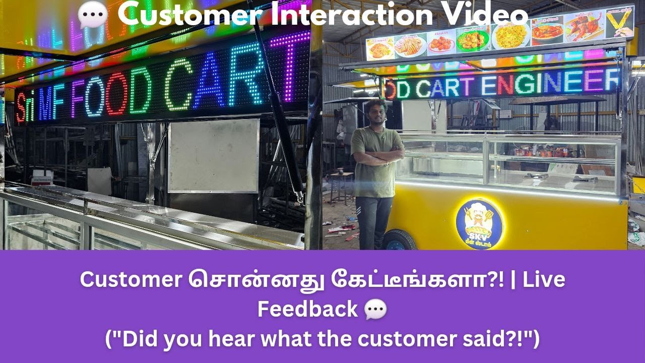 "Customer Reaction 😍 | Full Food Cart Tour & Explanation | Sri MF Engineering"