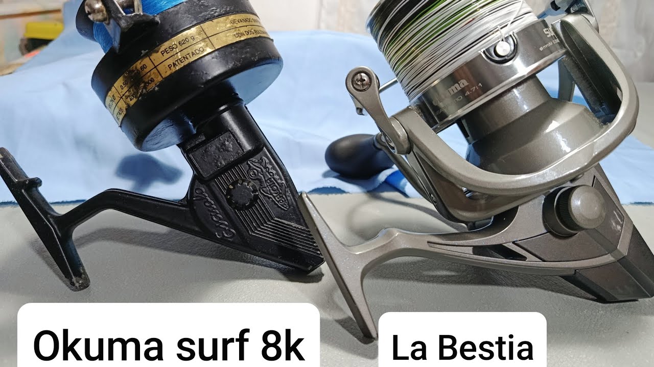 El mejor reel, carrete para todo tipo de pesca. Okuma surf 8k😎 #pesca #carretesdepesca #okuma 