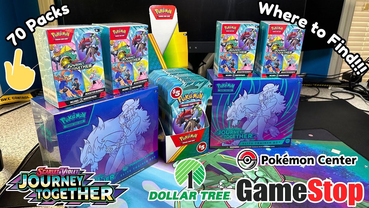 Dollar Tree Haul + More! | Journey Together, Pokémon Center ETB, Booster Bundle's, and Booster Packs
