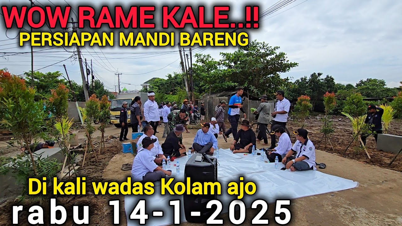 DETIK DETIK PERESMIAN JEMBATAN PINTU AIR KOLAM AJA & MANDI BARENG BERSAMA KEDES JUJUN PAGI INI