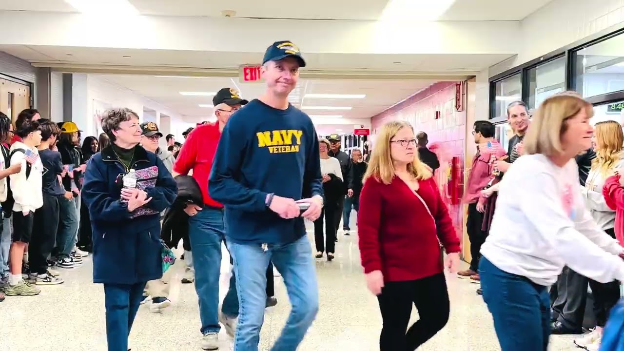Veterans Day March at Mundelein High School