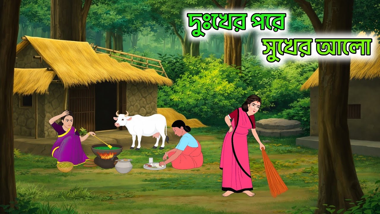 দুঃখের পরে সুখের আলো | Bengali Moral Stories Cartoon | Rupkothar Golpo
