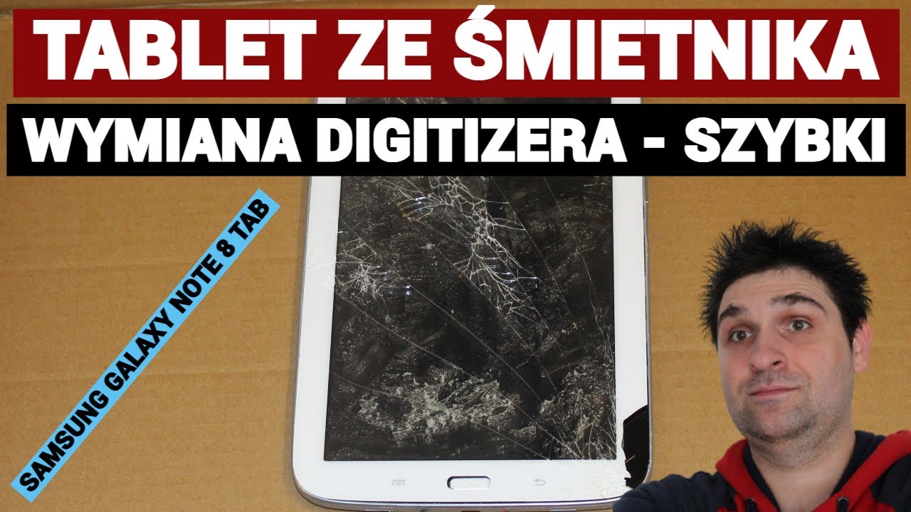 Tablet ze śmietnika i wymiana zbitej szybki, digitizera