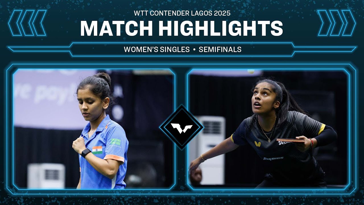 Sreeja Akula vs Prithika Pavade | WS SF | #WTTLagos 2025