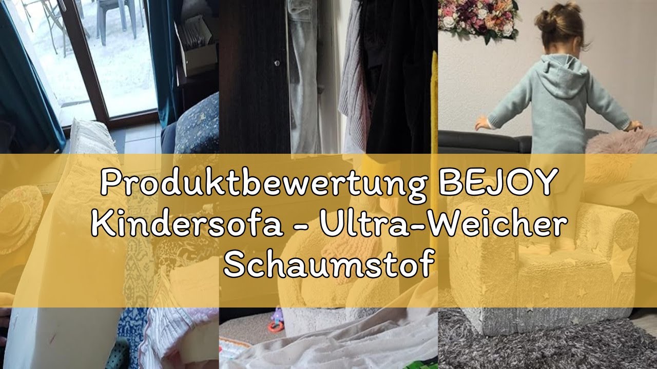 Produktbewertung BEJOY Kindersofa - Ultra-Weicher Schaumstoff Gefüllter Kindersessel, Kuscheliger Sh