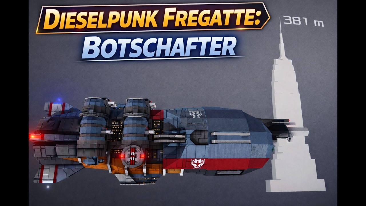Die Fregatte Botschafter - #avorion  - #Dieselpunk #brankor