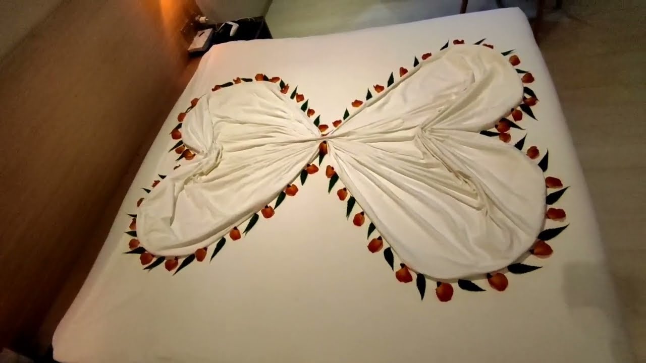 Room Decoration For Vlaintine's Day || bed decoration || 