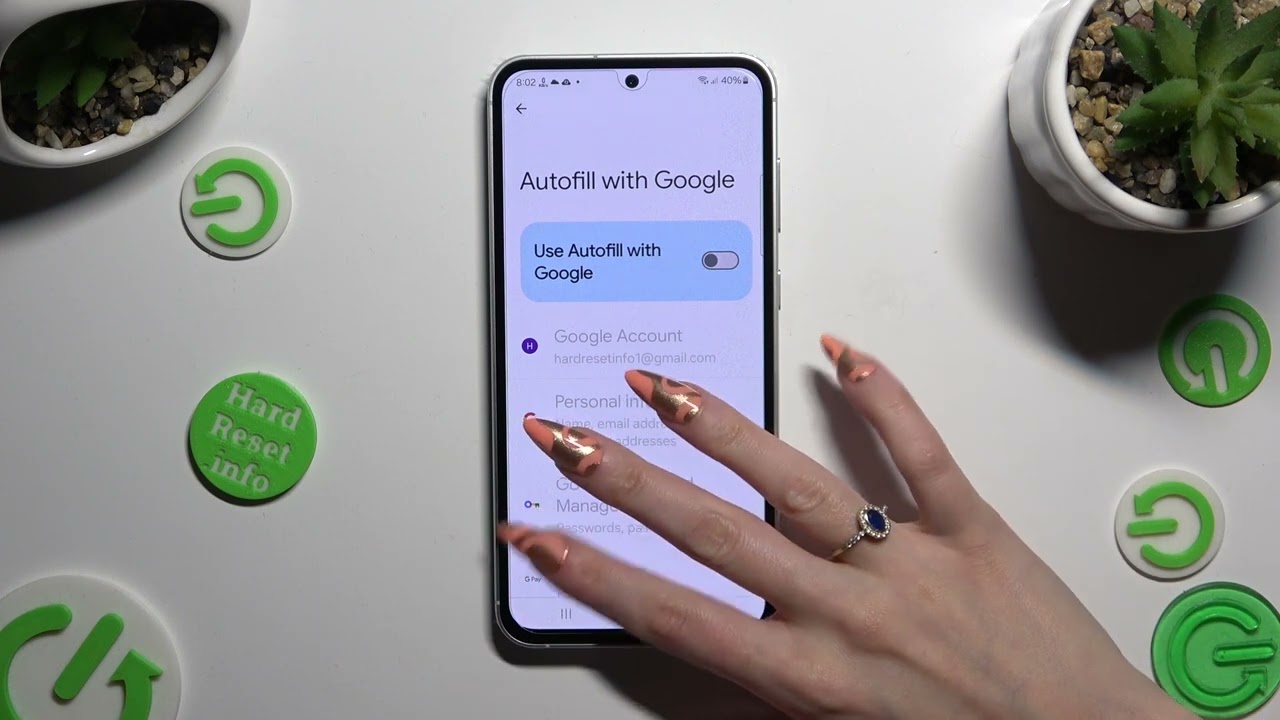 How to Disable Google Passwords Autofill on SAMSUNG Galaxy F54?