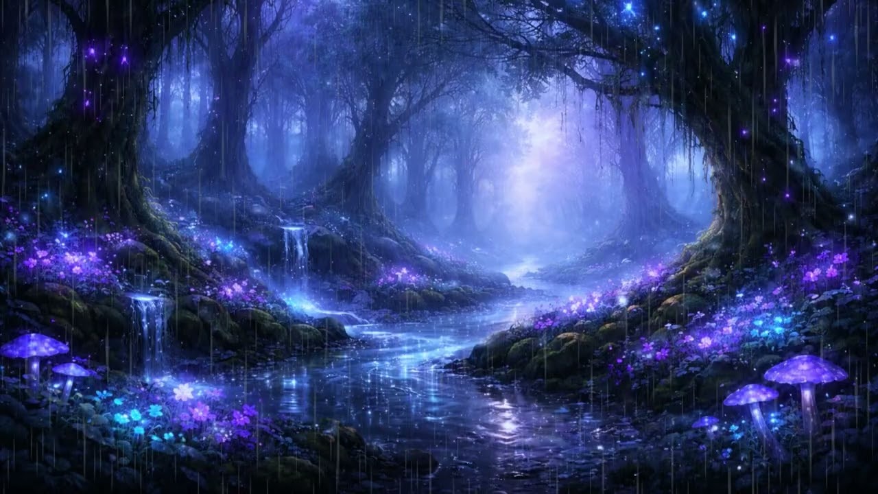 Rainy Enchanted Forest – Mystical Fantasy Ambient for Deep Focus (1 Hour)