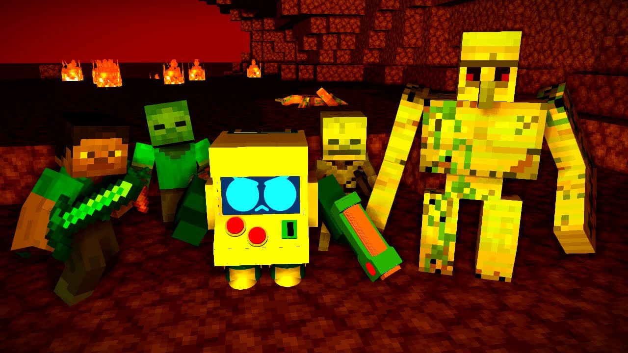 브롤스타즈 8비트[게임센터 vs 지옥] [마인크래프트 애니메이션]