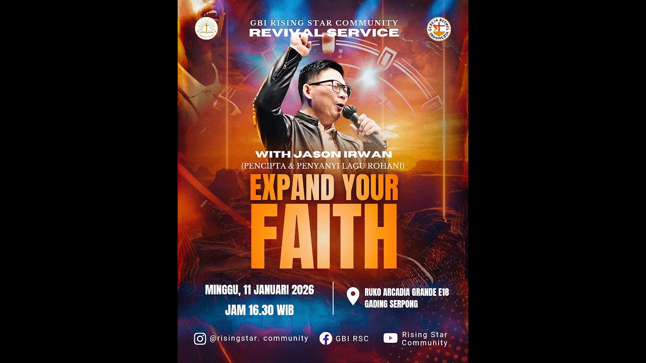 SUNDAY SERVICE 'With PS. JASON IRWAN' Rising Star Community 11 Januari 2026 SORE