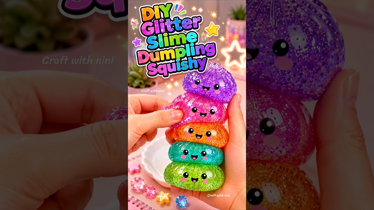 Viral squishy dumpling / slime squishy / diy #art #viral #craft #tiktok #gift #squishy